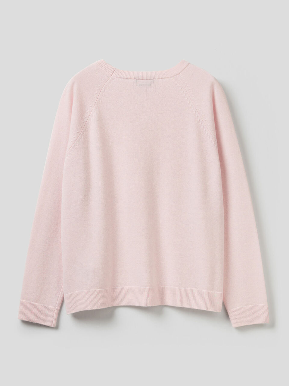 Crew neck sweater in wool and cashmere image number 2