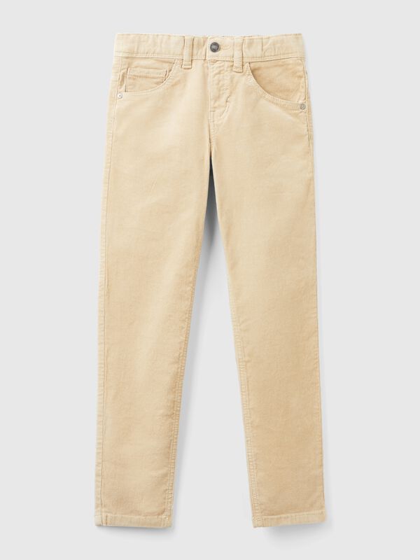 Slim fit stretch corduroy trousers Junior Boy