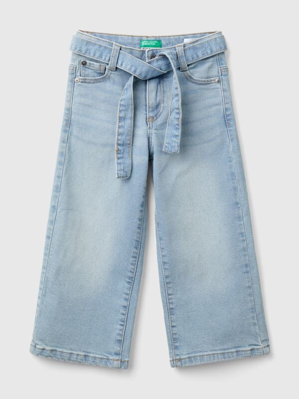 Wide fit jeans in denim Junior Girl