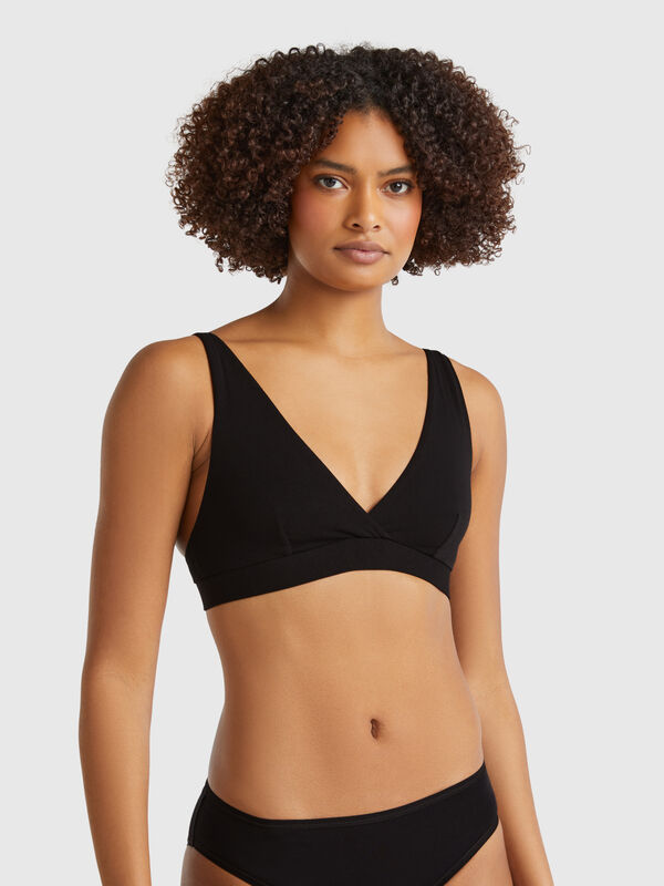 Triangle bra in super stretch cotton Women
