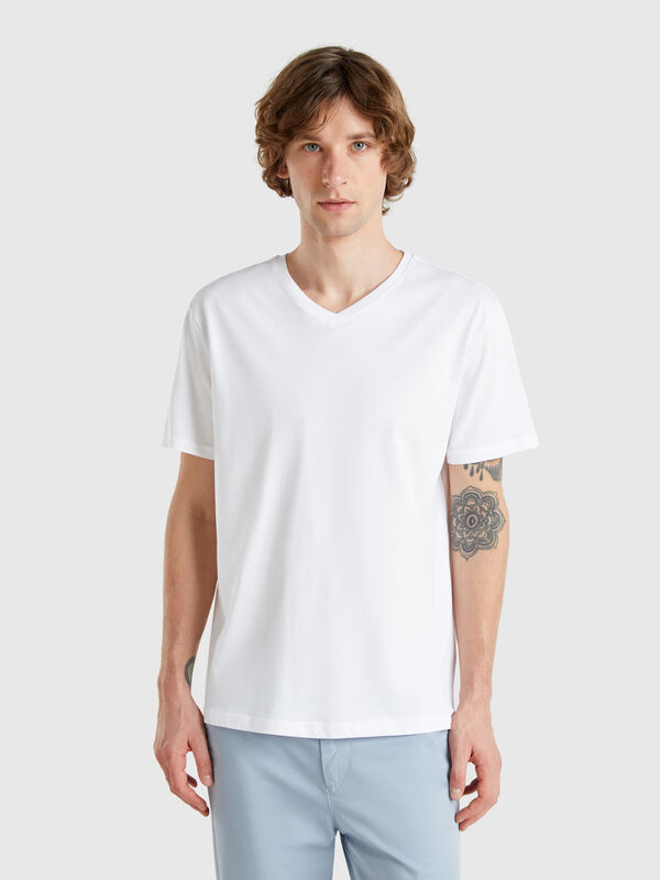 Long fiber cotton t-shirt Men