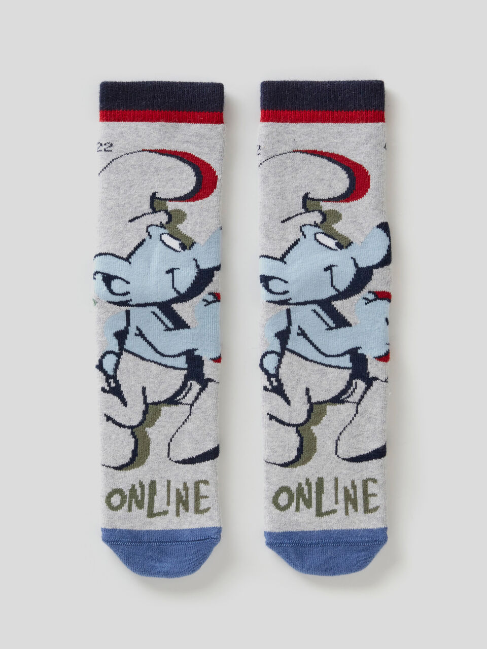 Smurfs non-slip socks image number 1