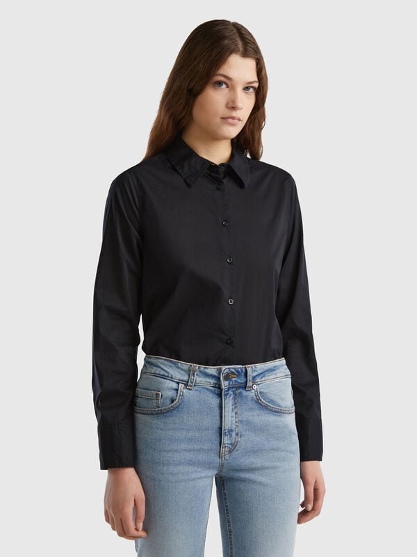 Regular fit shirt in light cotton Women