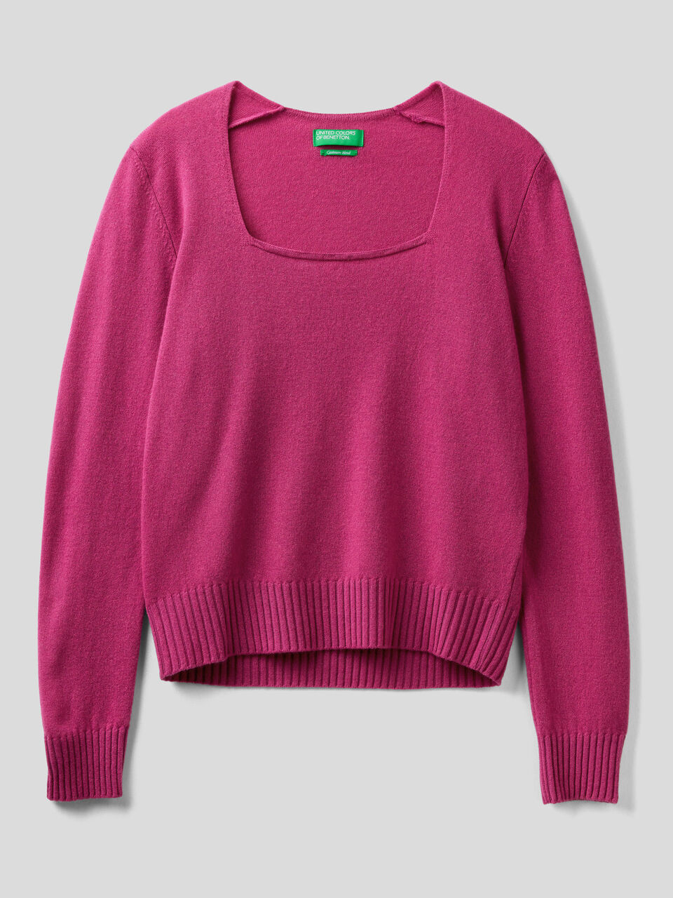 Sweater with square neck image number 1