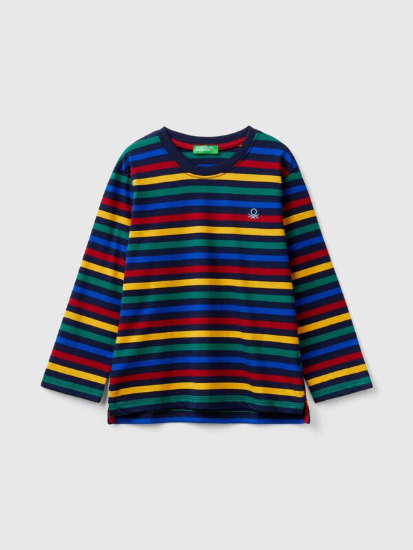 Striped t-shirt in 100% cotton Junior Boy