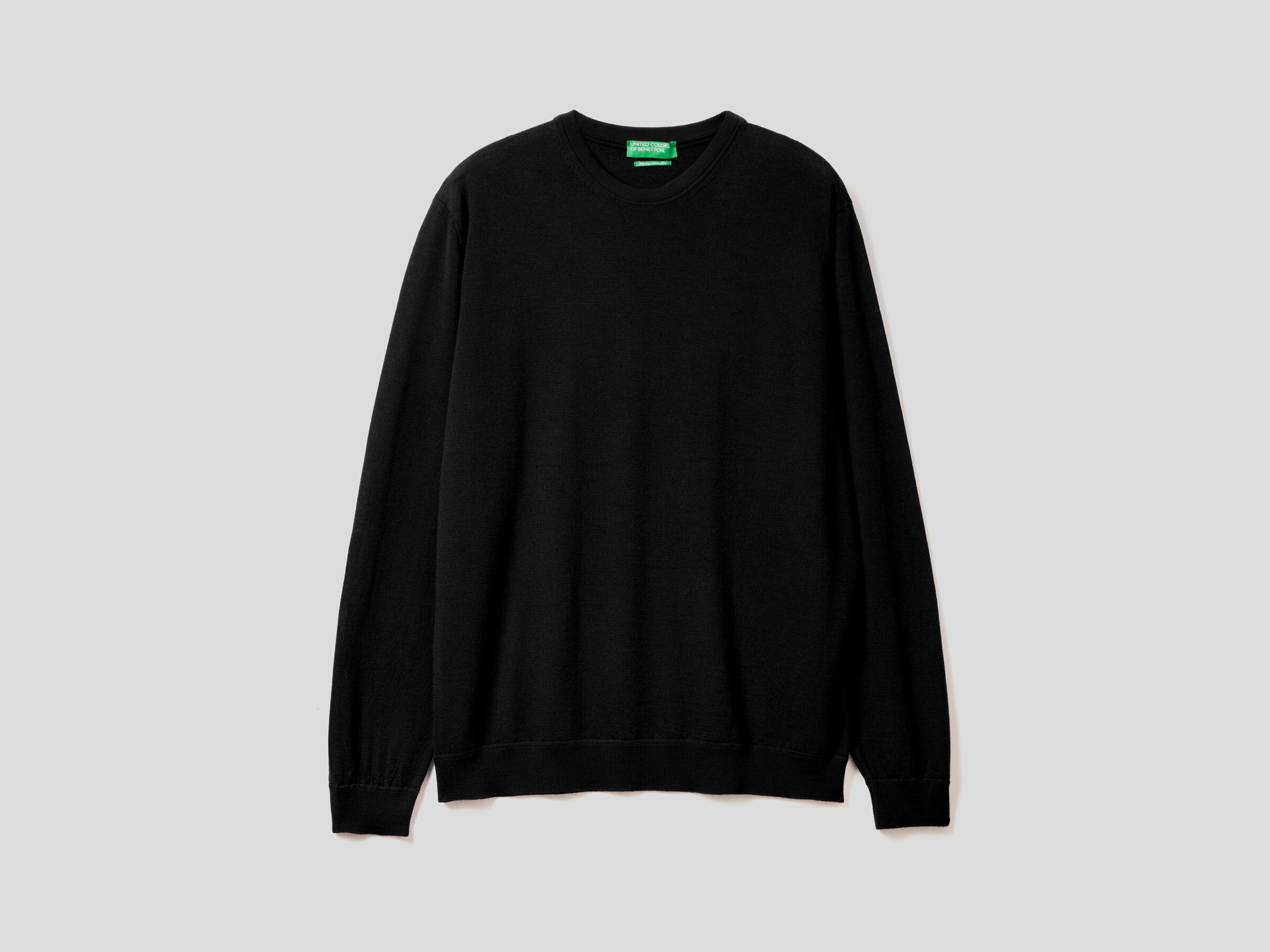 Crew neck sweater in pure virgin wool image number 5