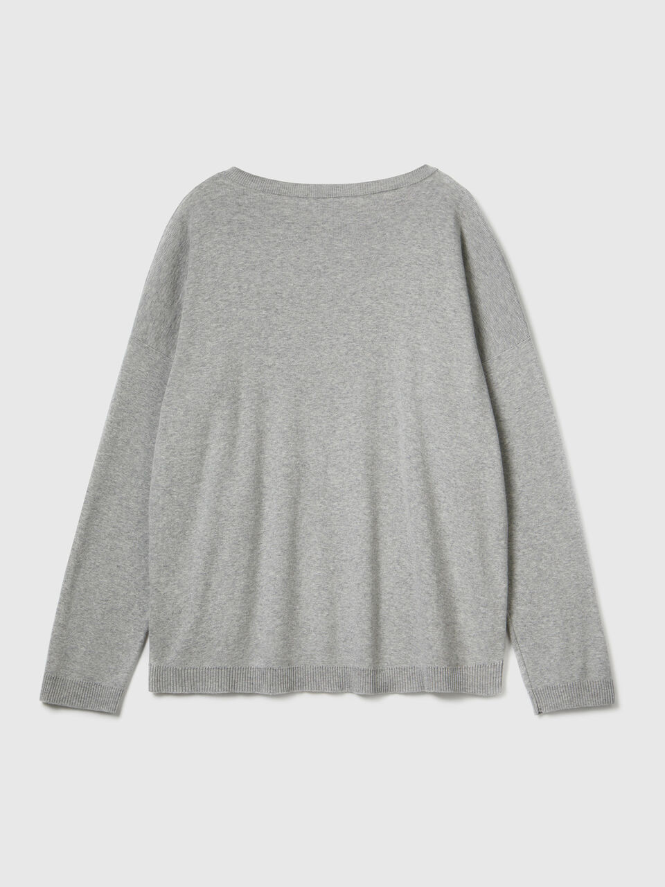 Cotton sweater with round neck image number 2