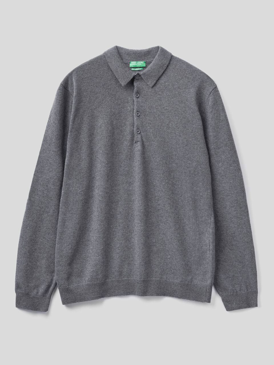 Polo in pure Merino wool image number 1