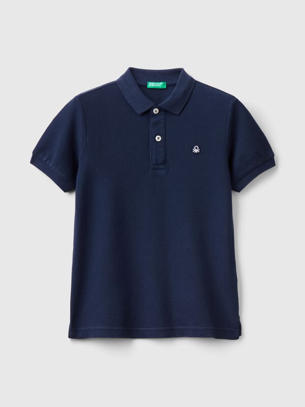 Slim fit polo in pure cotton Junior Boy