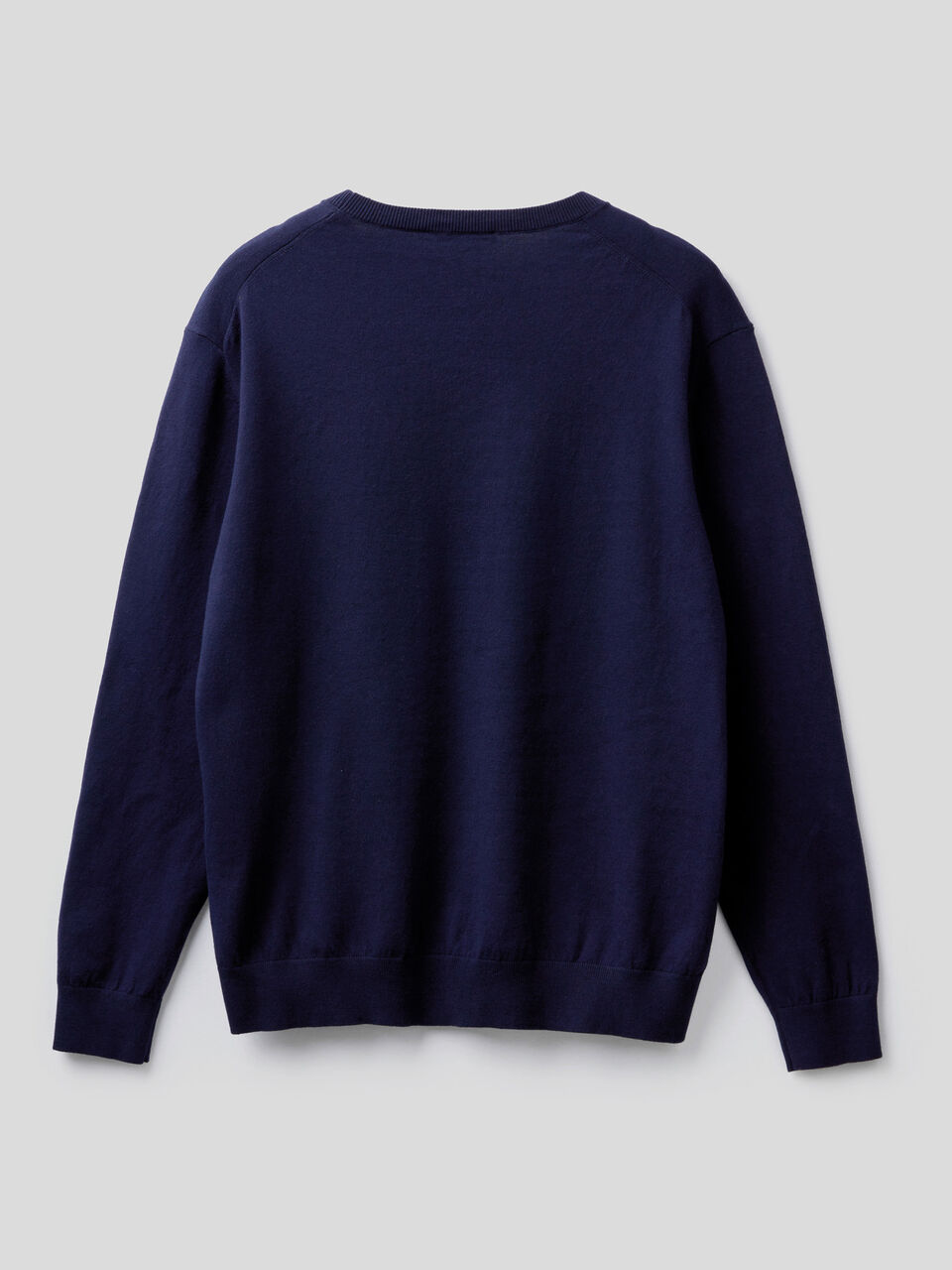 Crew neck sweater in lightweight cotton blend image number 2
