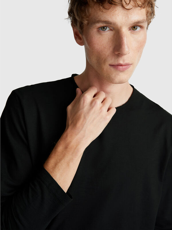 Long sleeve t-shirt in 100% cotton Men
