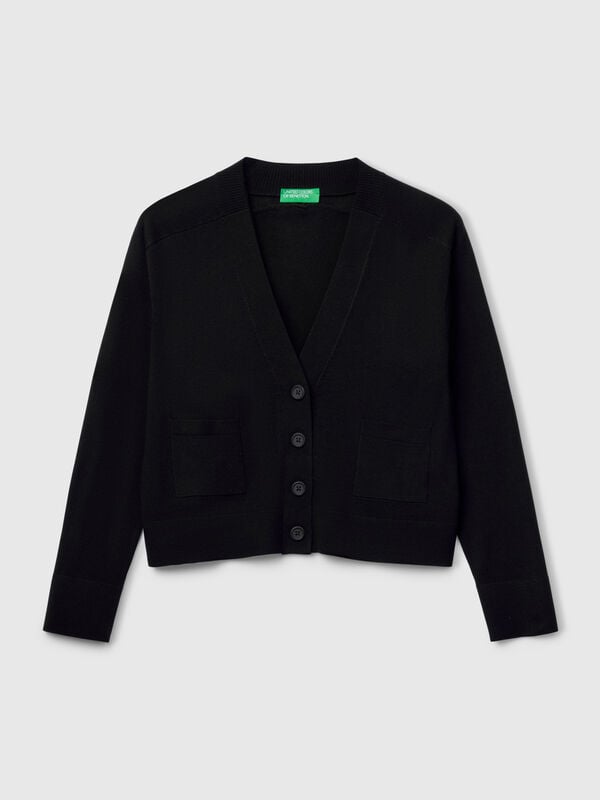 Cardigan in pure Merino wool Women