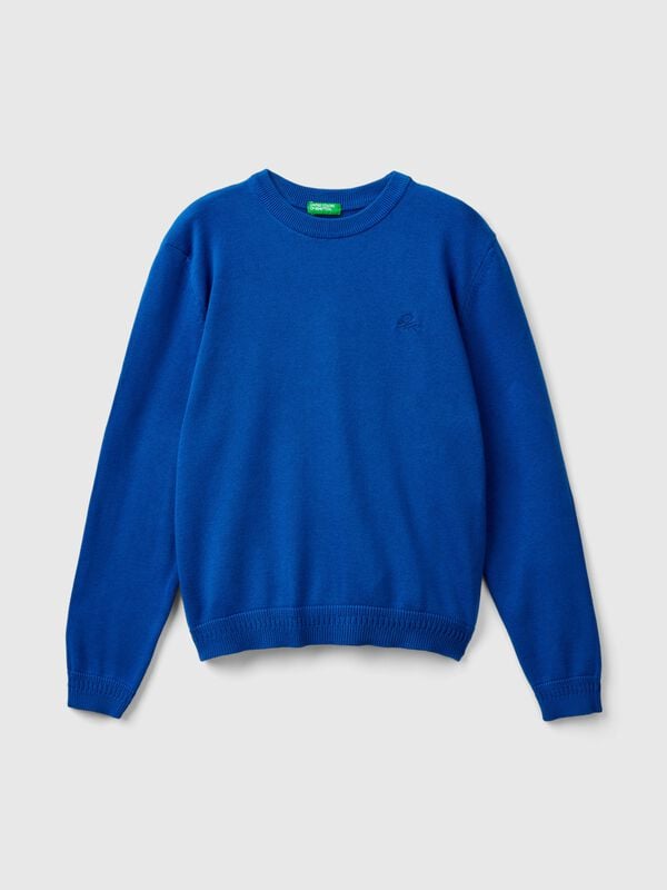 100% cotton crew neck sweater Junior Boy