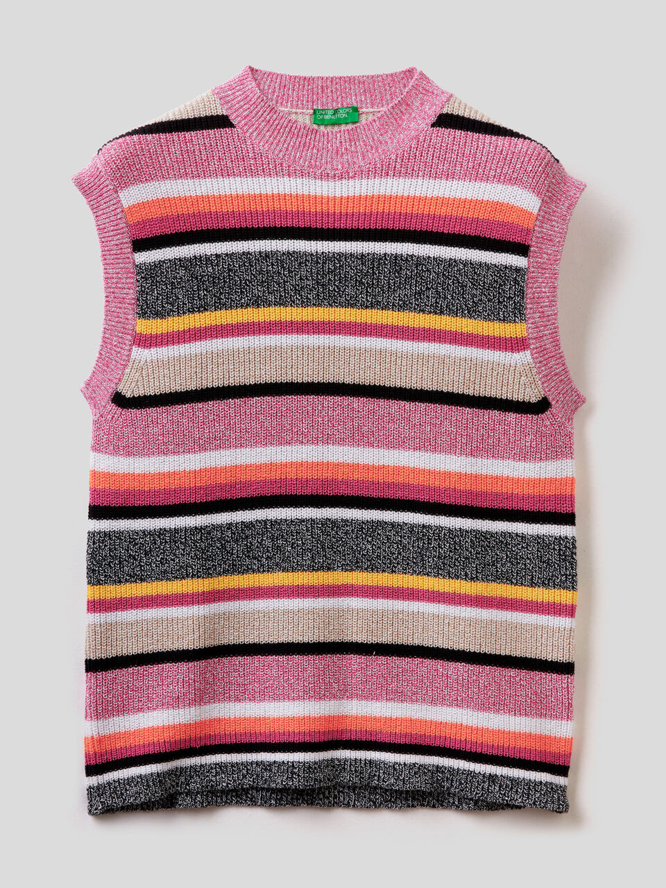 Vest in recycled cotton blend image number 1