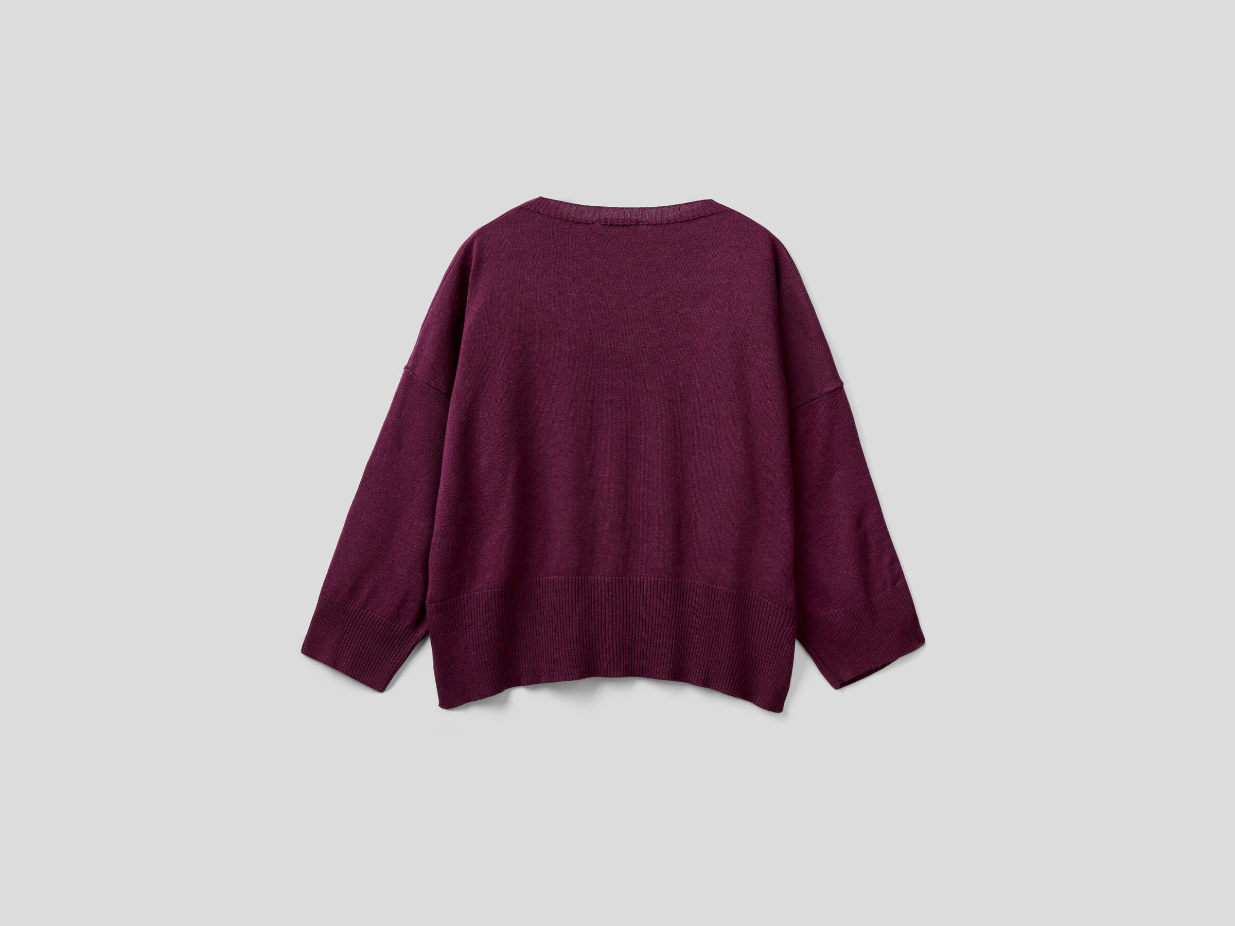 Boxy fit sweater with logo band image number 5