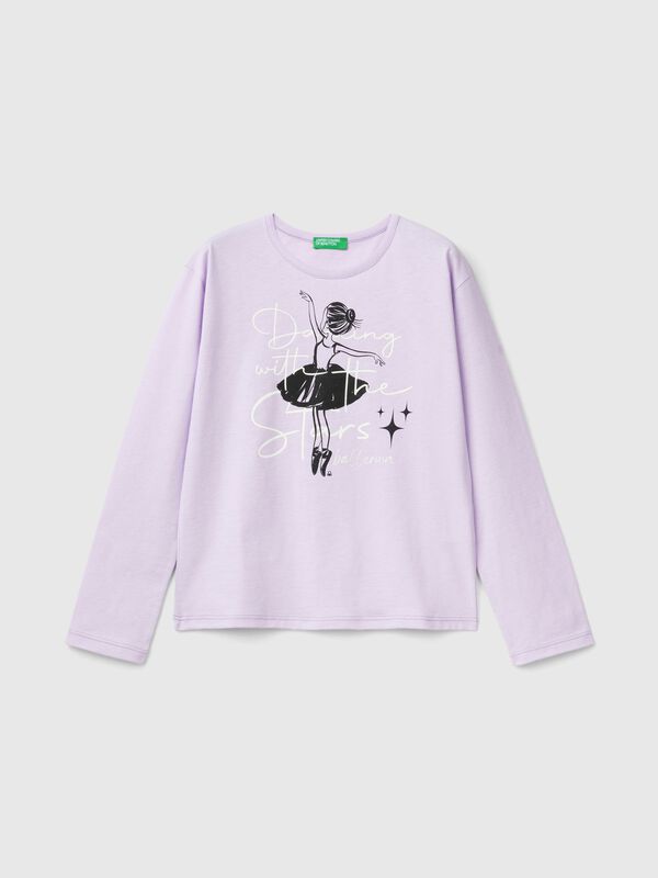 T-shirt with slogan print Junior Girl