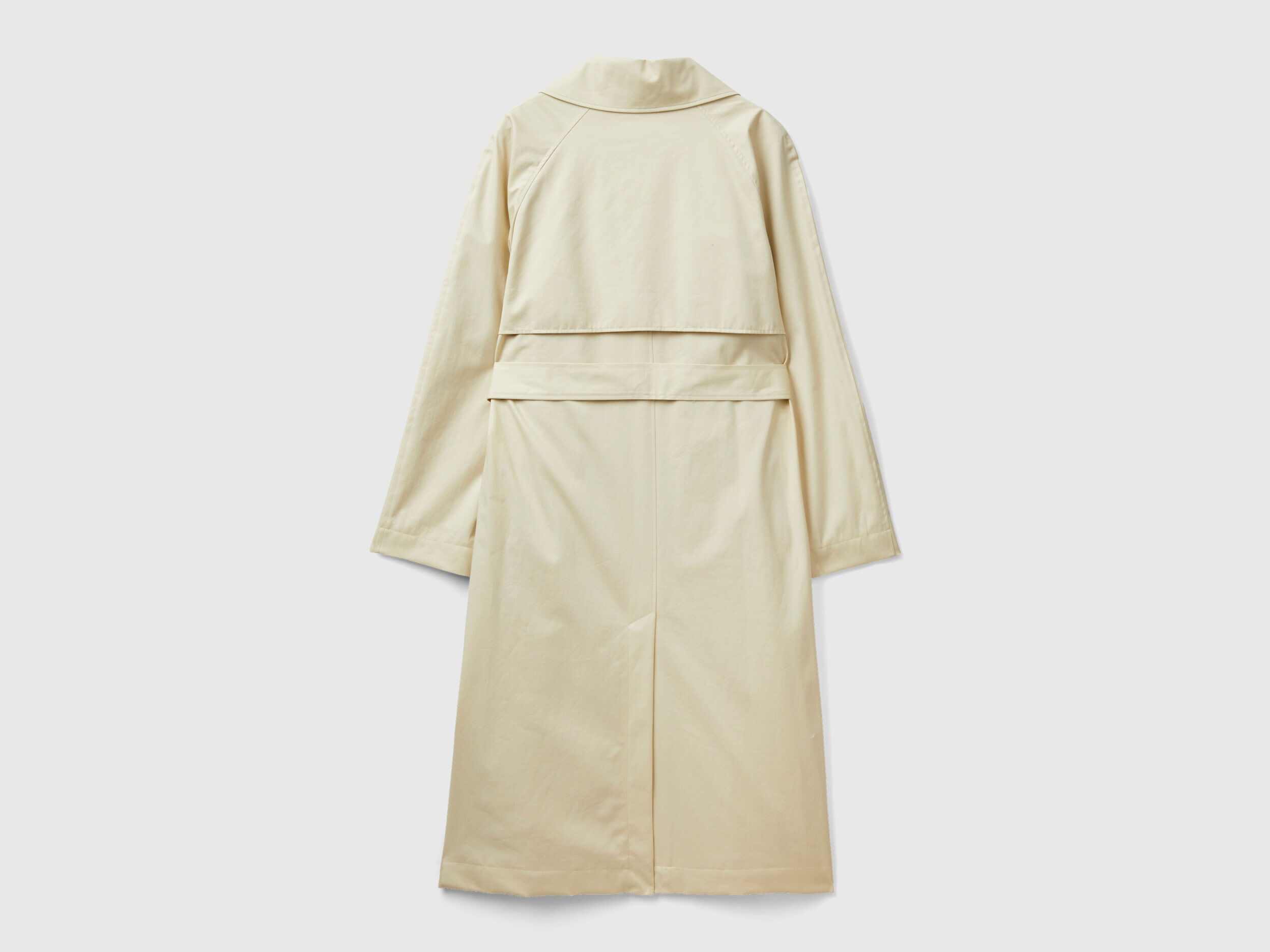 Double breasted midi trench coat Beige Benetton