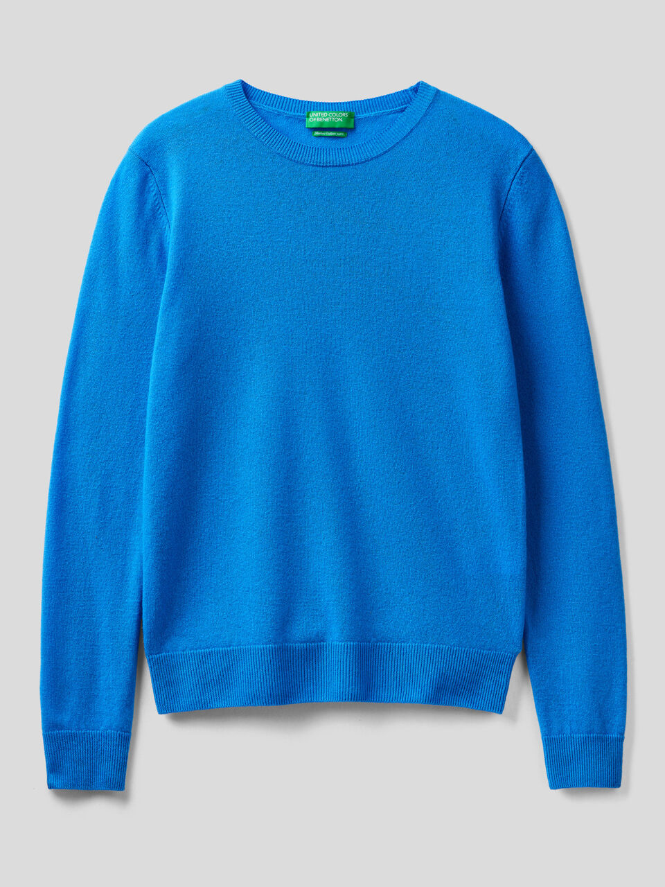 Crew neck sweater in pure virgin wool image number 1