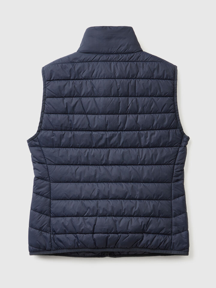 Sleeveless puffer jacket with recycled wadding image number 2