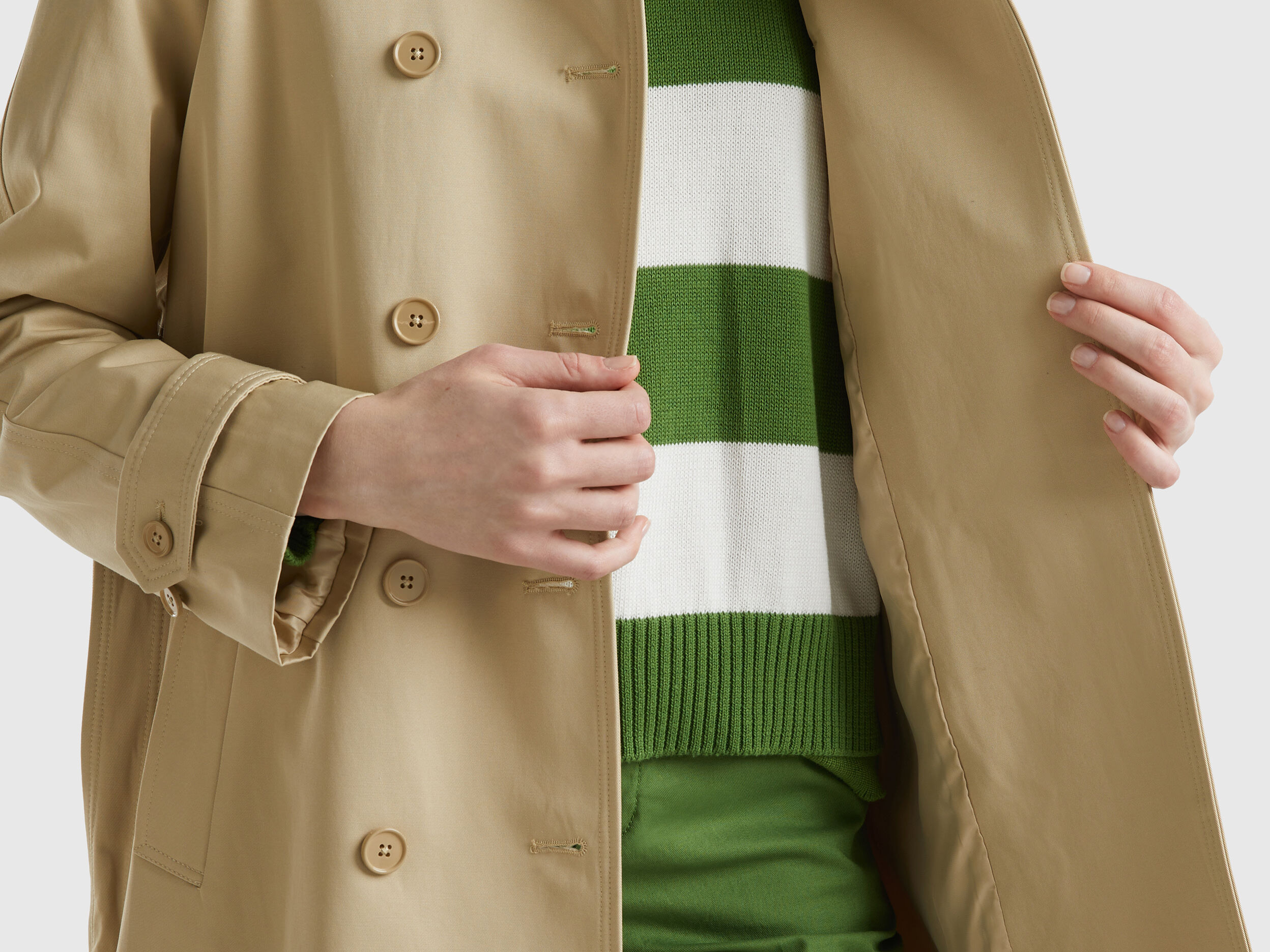 Trench coat benetton cheap