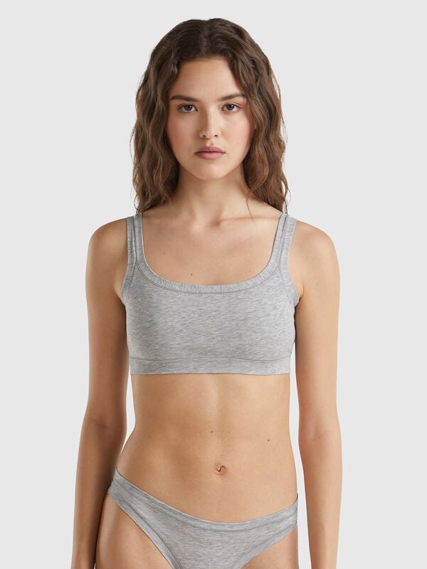 Bra in super stretch cotton Women