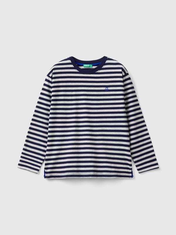 Striped t-shirt in 100% cotton Junior Boy