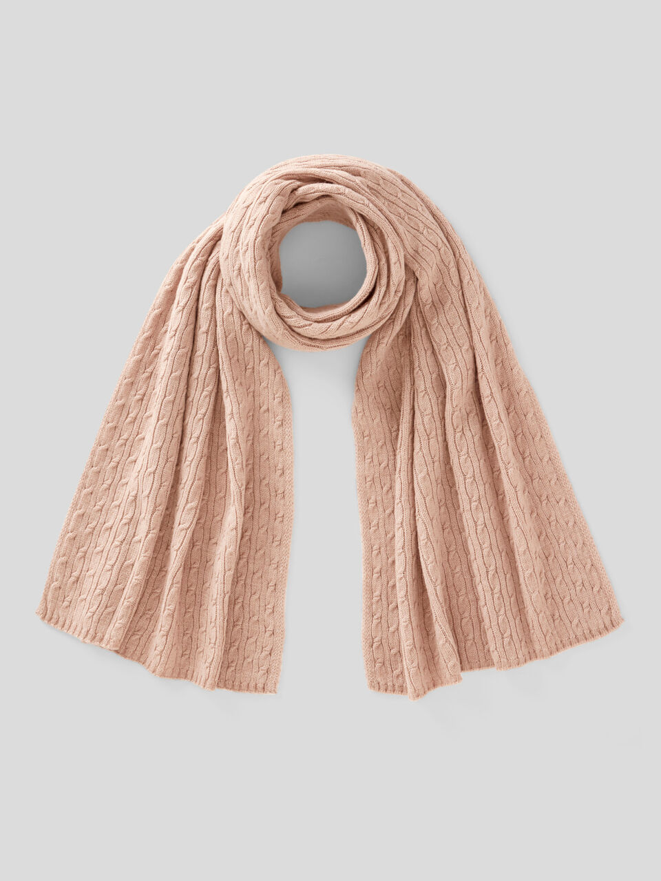 Cable knit wrap image number 1
