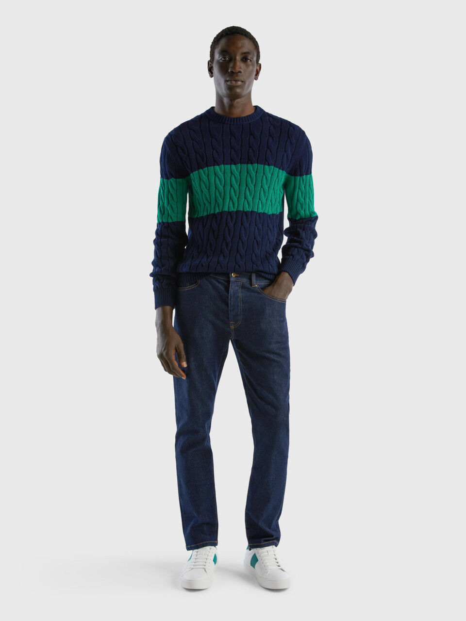 Benetton jeans slim hot sale