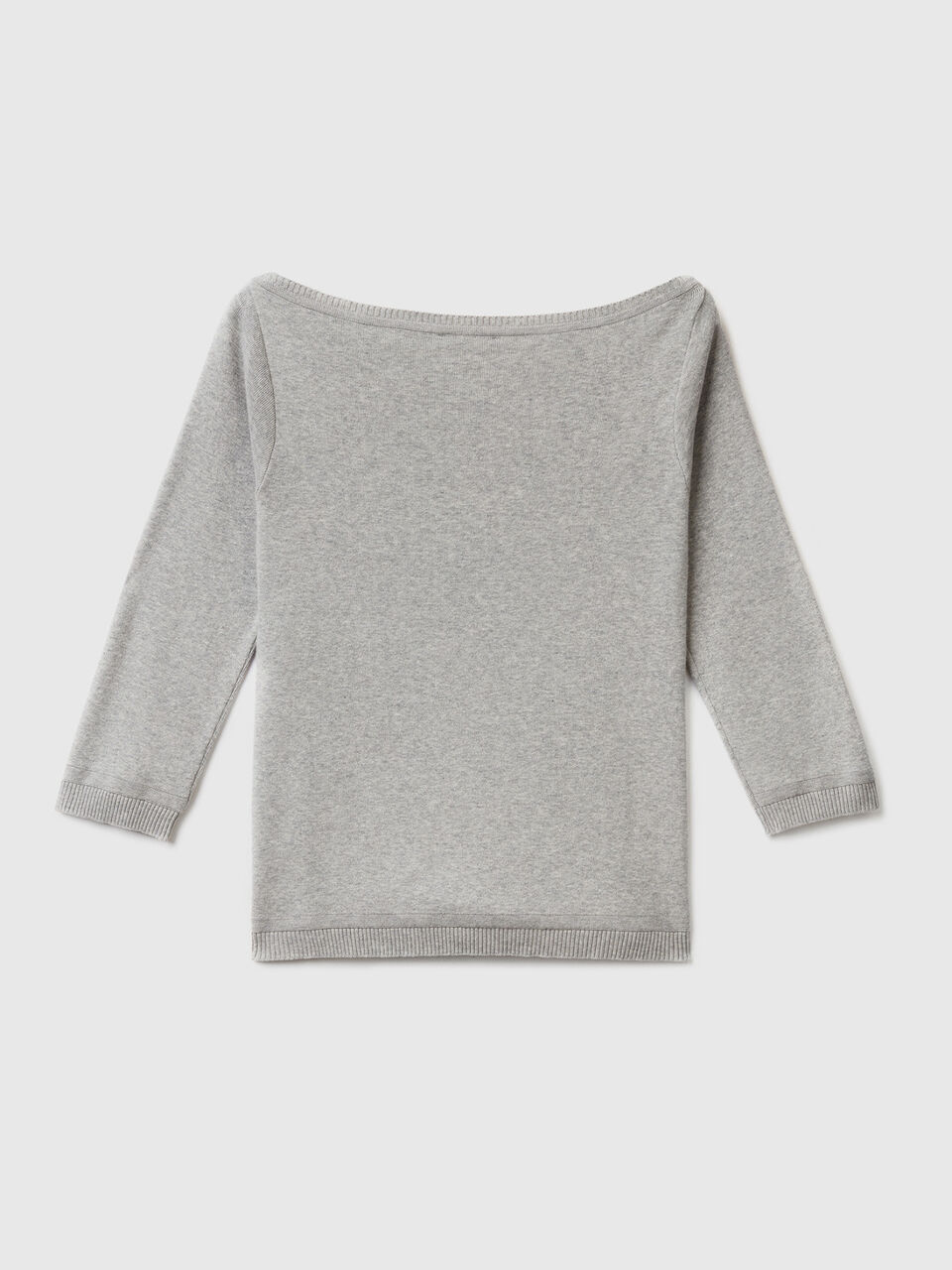 100% cotton boat neck sweater image number 2