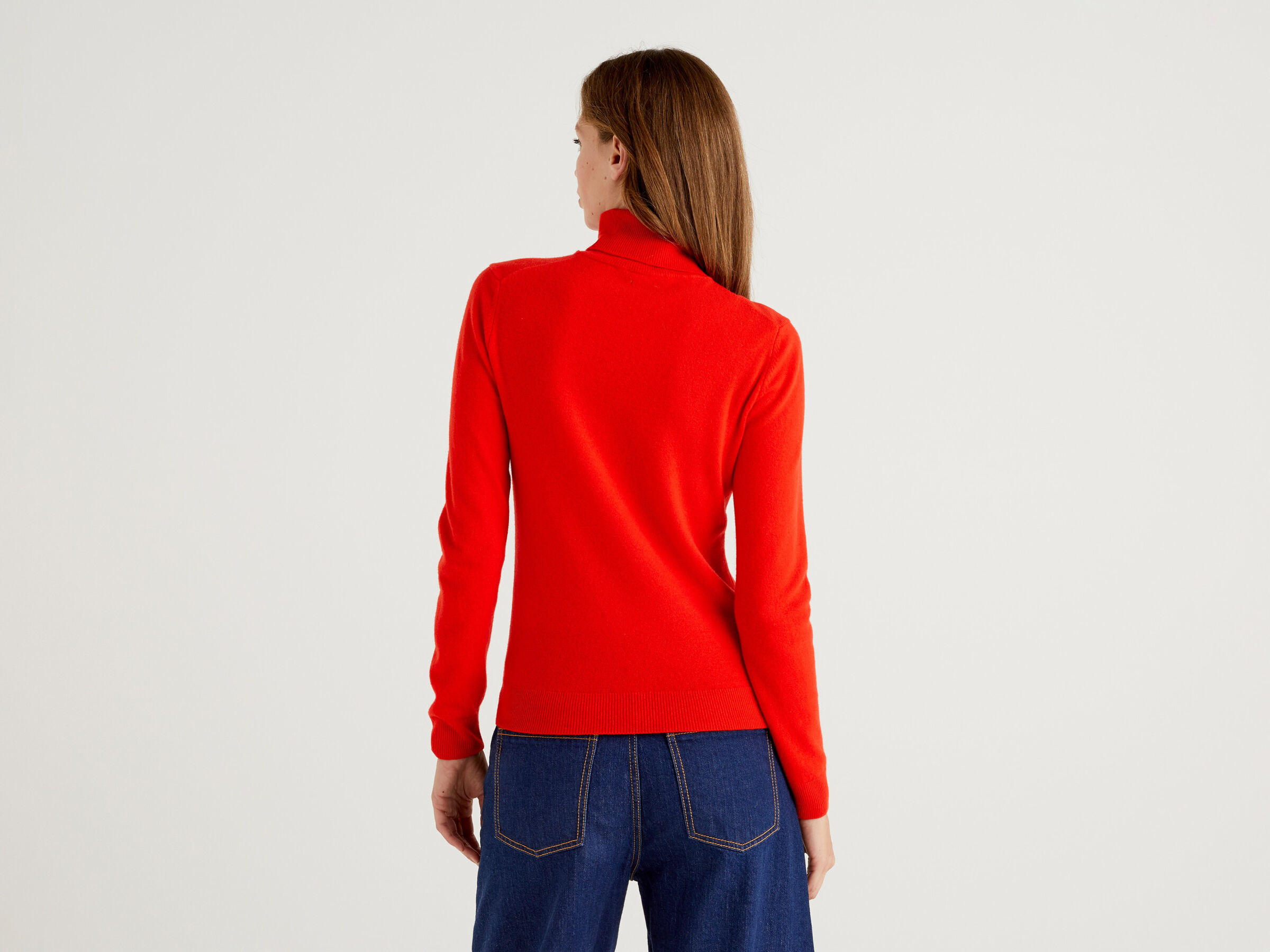 Turtleneck sweater in pure virgin wool image number 2
