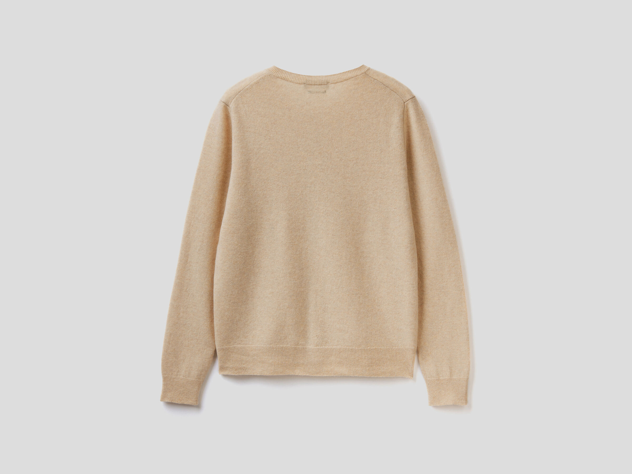 Crew neck cardigan in pure virgin wool image number 6