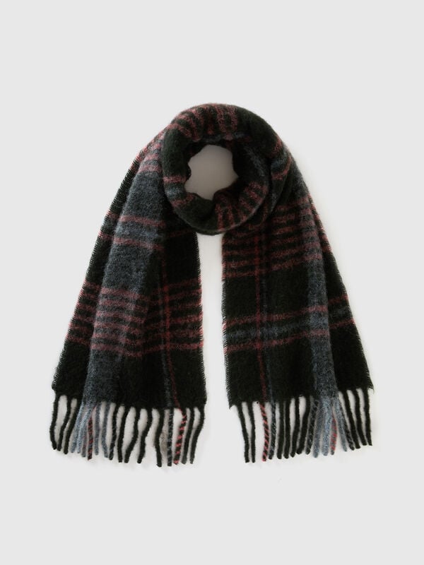 Scottish scarf in alpaca and wool blend Women