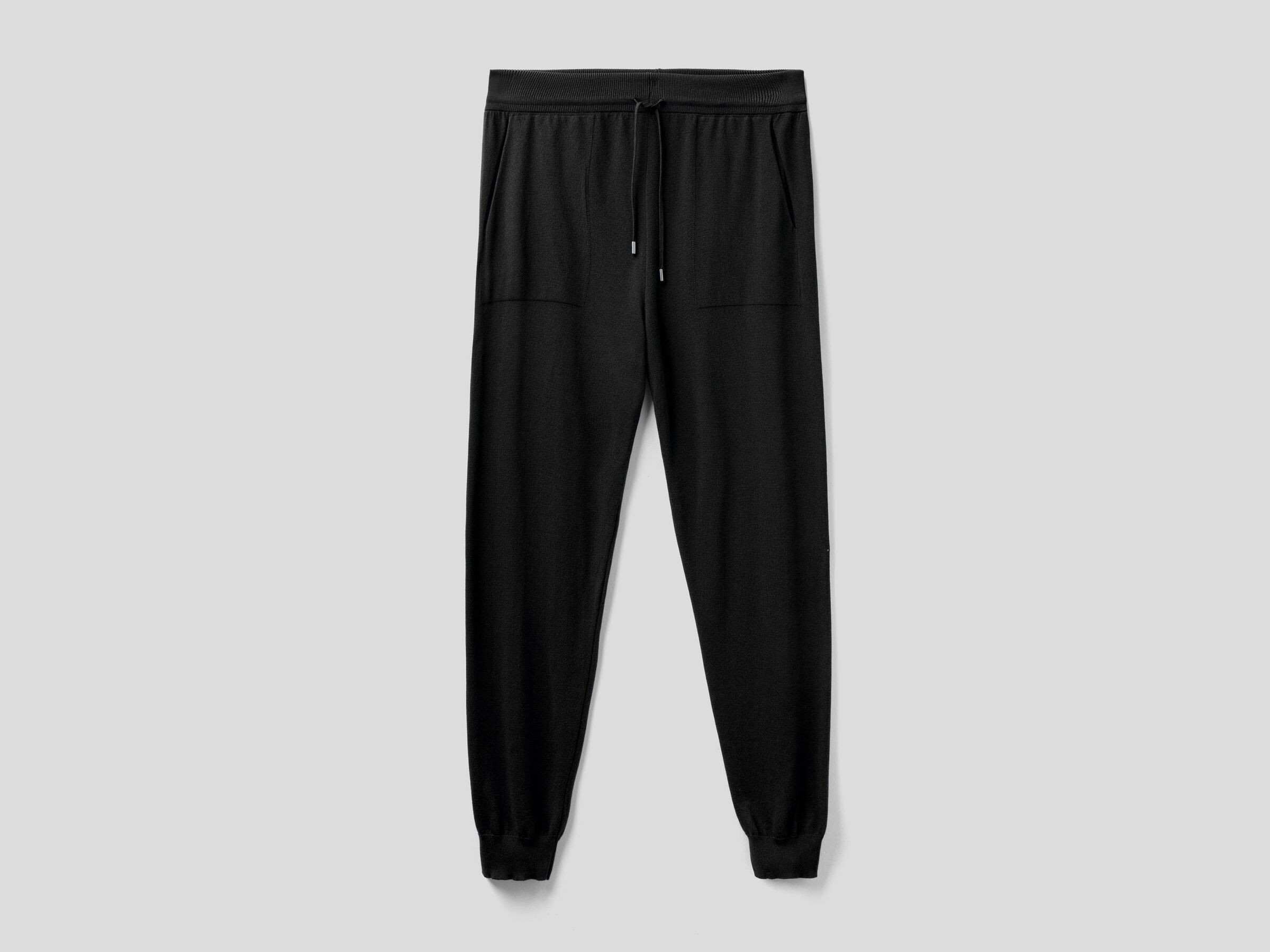 Tricot trousers with drawstring image number 4