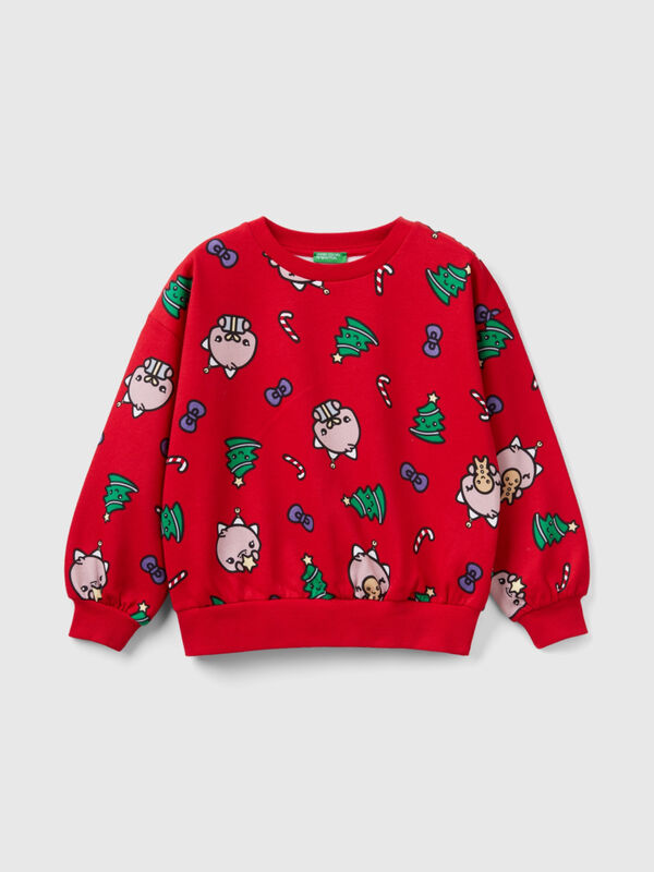 Warm oversized fit Christmas sweatshirt Junior Girl