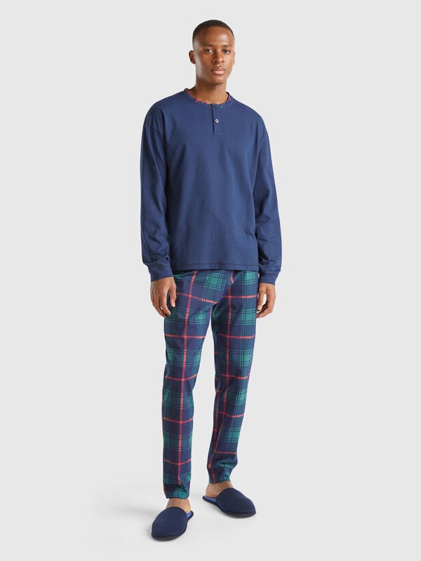 Pyjamas in warm cotton Men