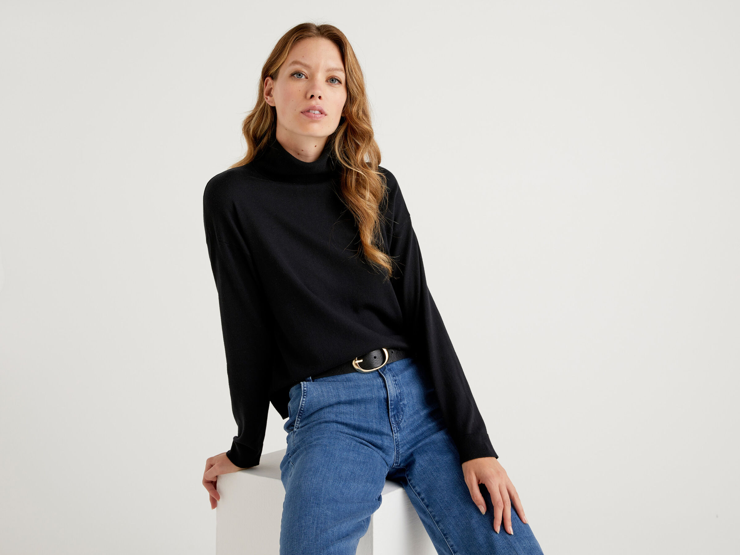 Turtleneck in cotton and Modal® image number 3