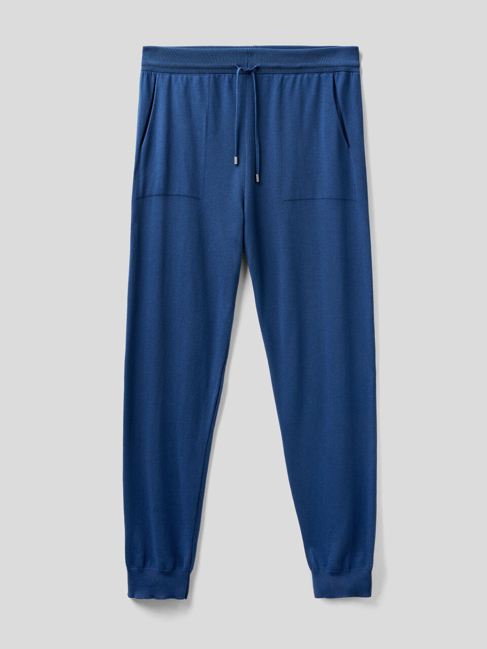 Tricot trousers with drawstring image number 1