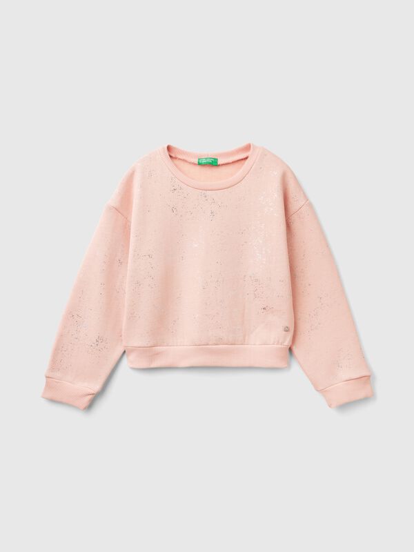 Oversized sweatshirt with glitter Junior Girl