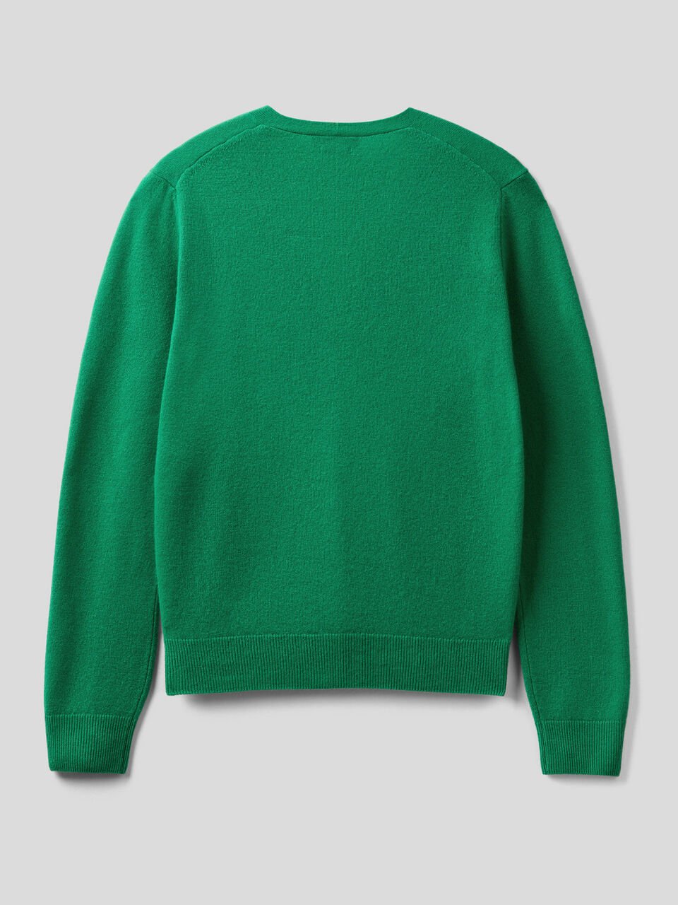 V-neck cardigan in pure virgin wool image number 2