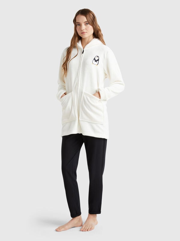 Robe with penguin embroidery Women