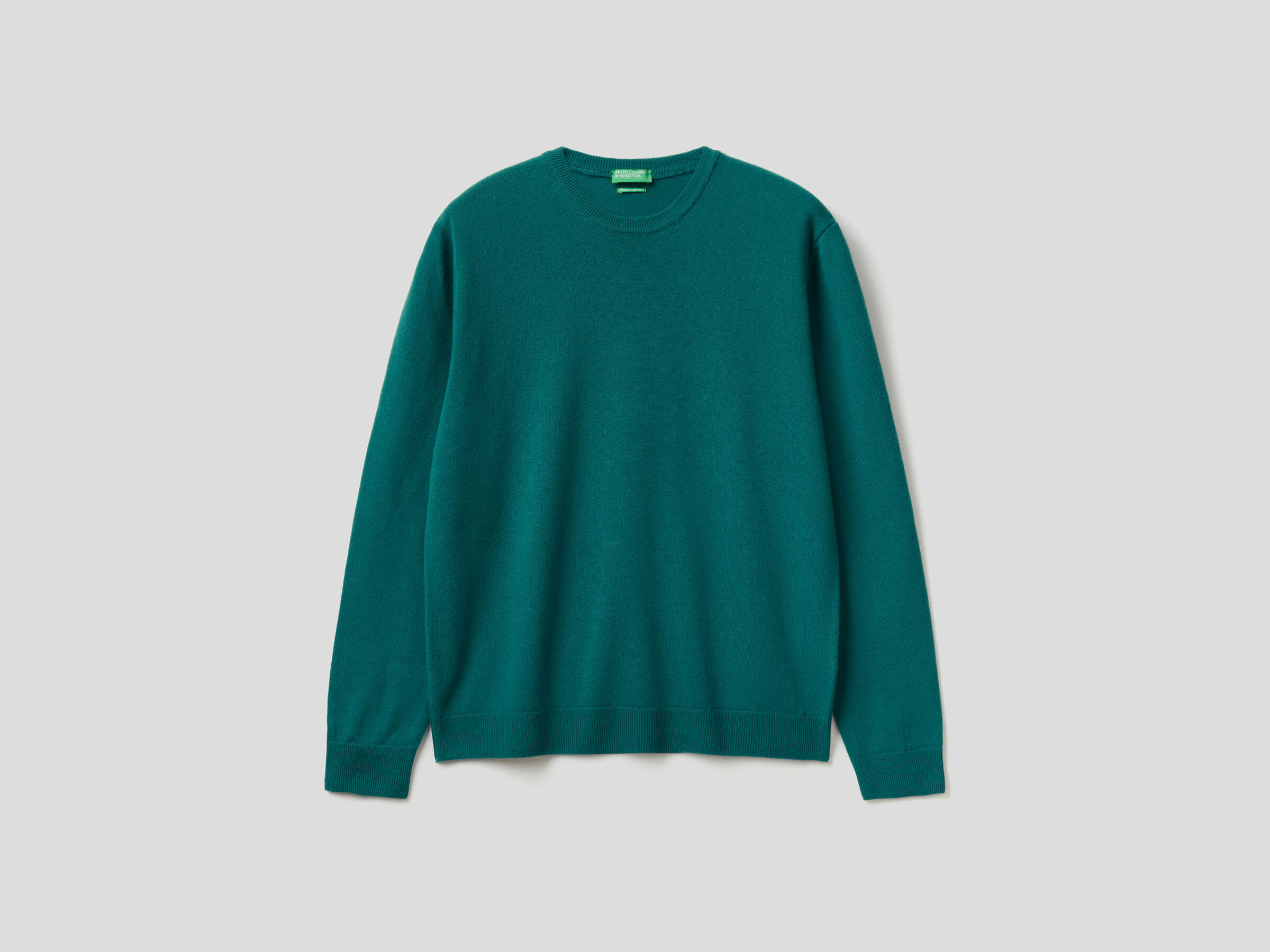 Crew neck sweater in pure virgin wool image number 4