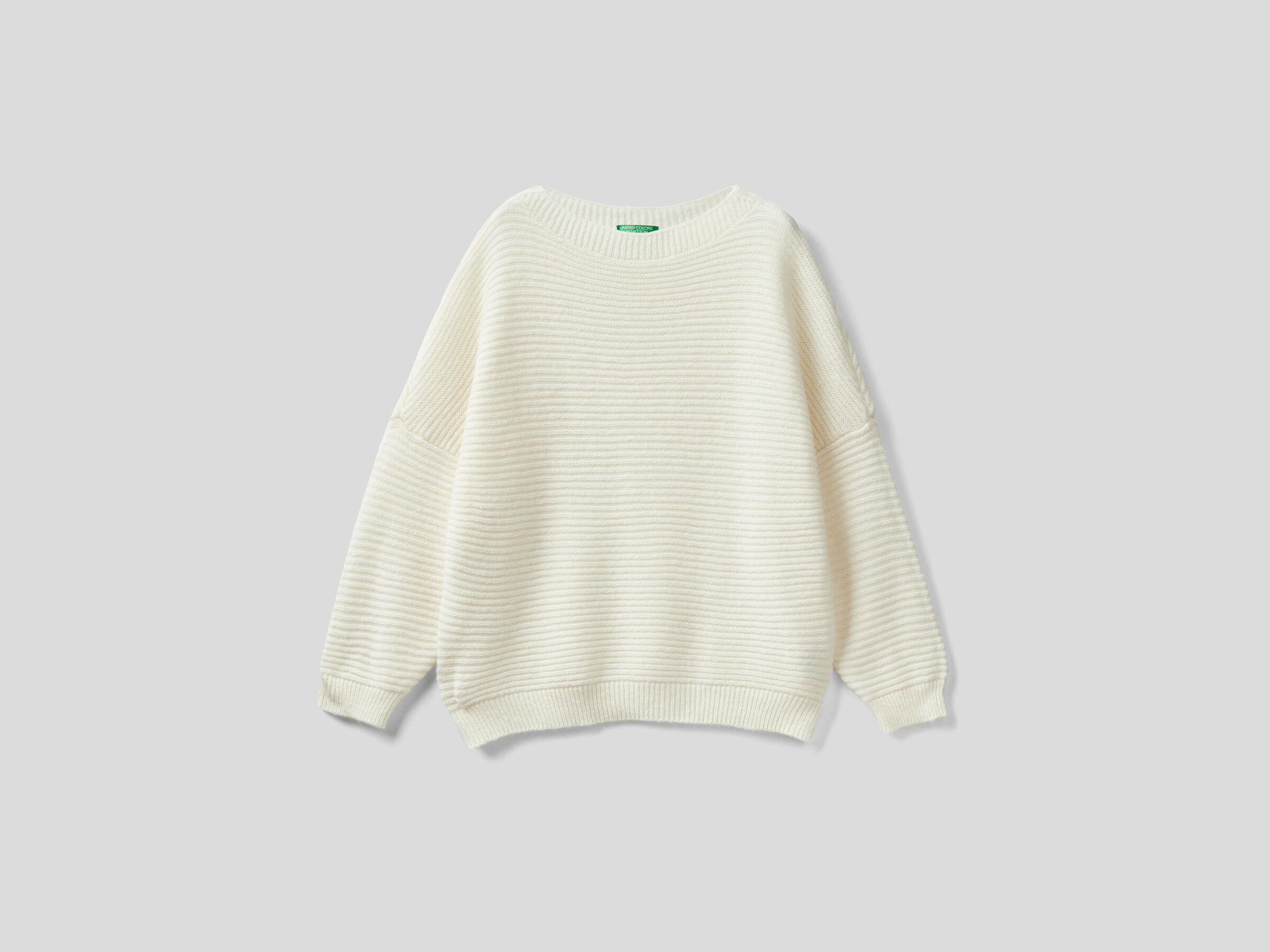 Boxy fit sweater in wool blend image number 4
