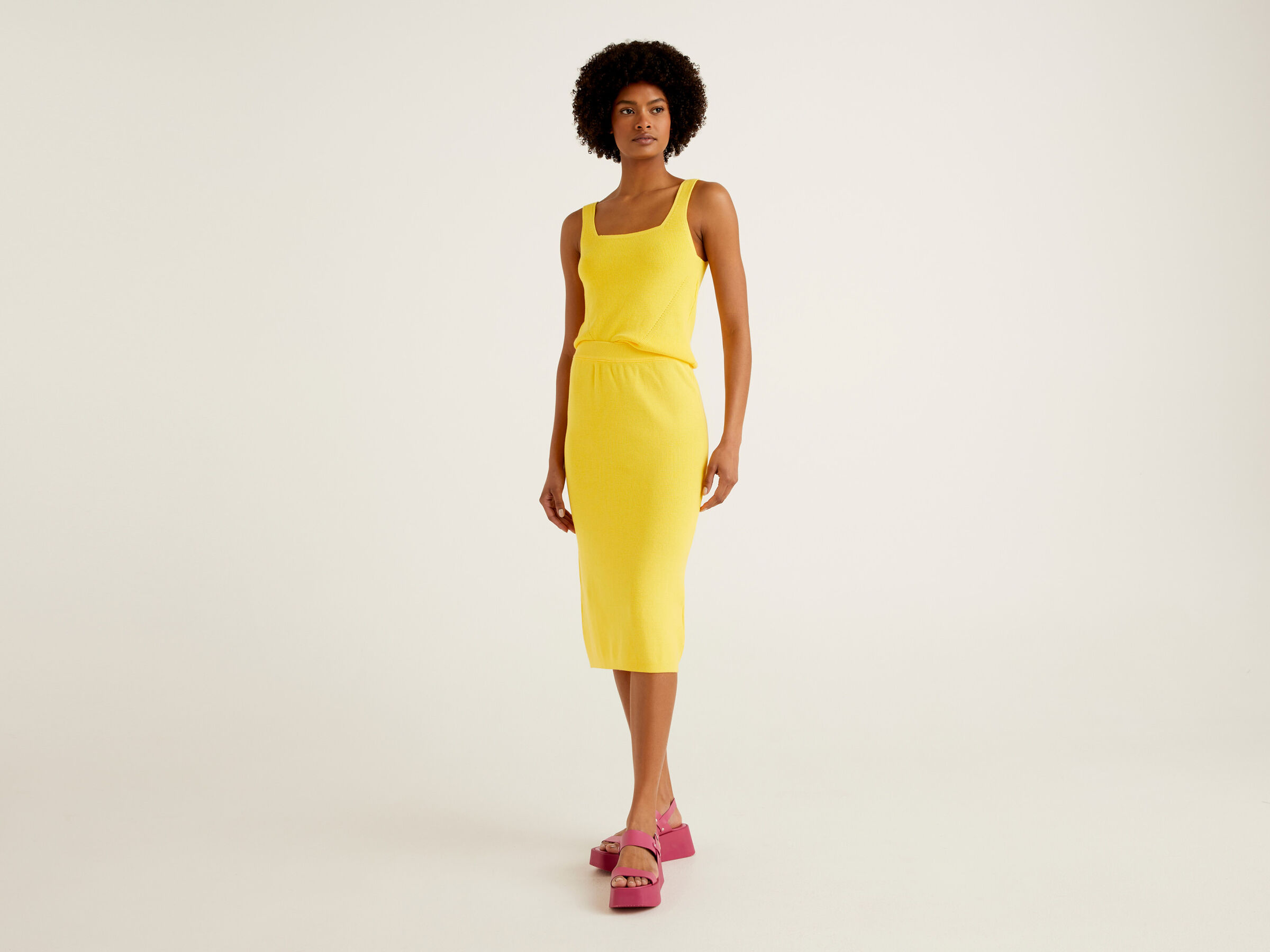 Midi pencil skirt image number 3