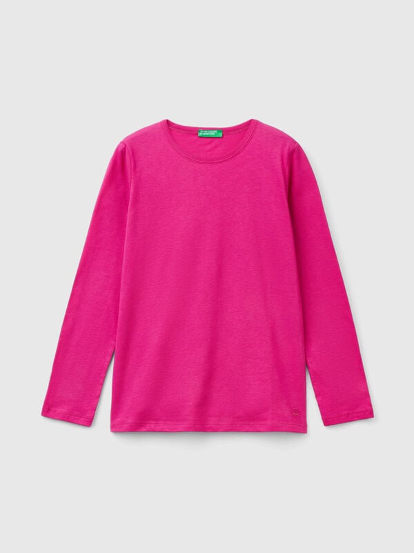 Long sleeve t-shirt in organic cotton Junior Girl