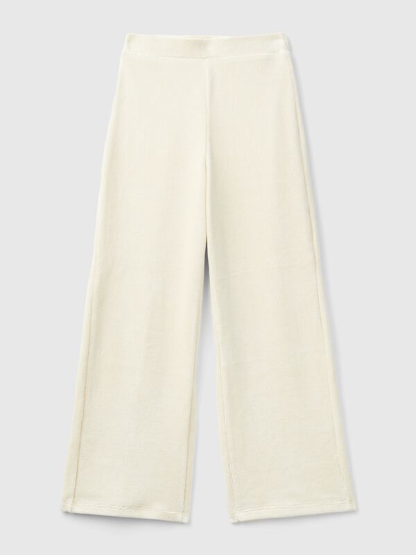 Wide chenille trousers Junior Girl