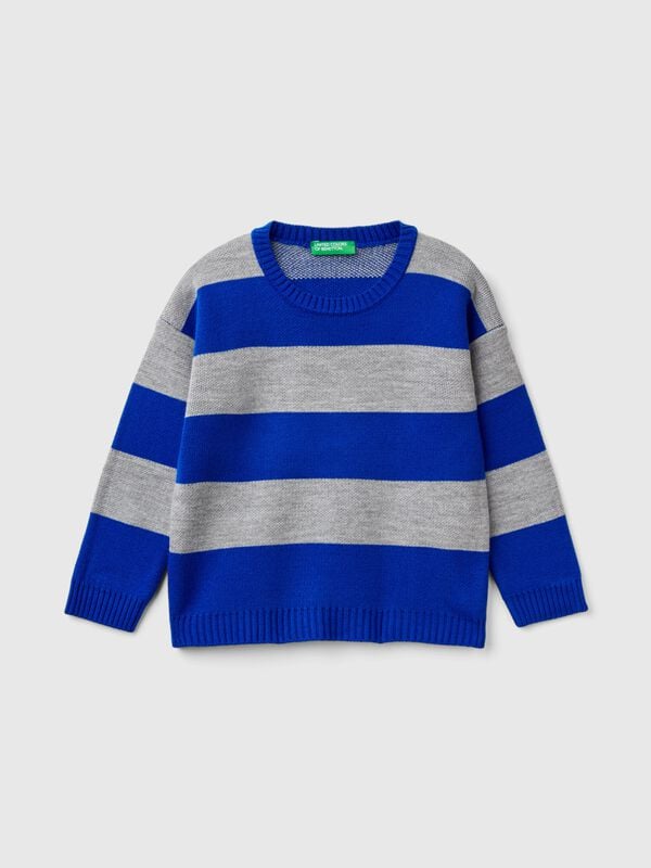 Striped shirt with skateboard graphics Junior Boy