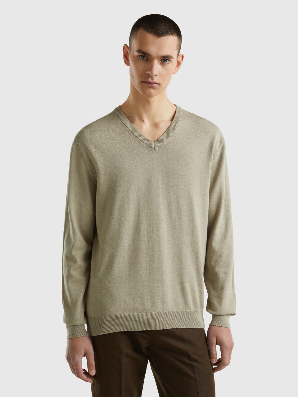 Men s V Neck Sweaters New Collection 2024 Benetton