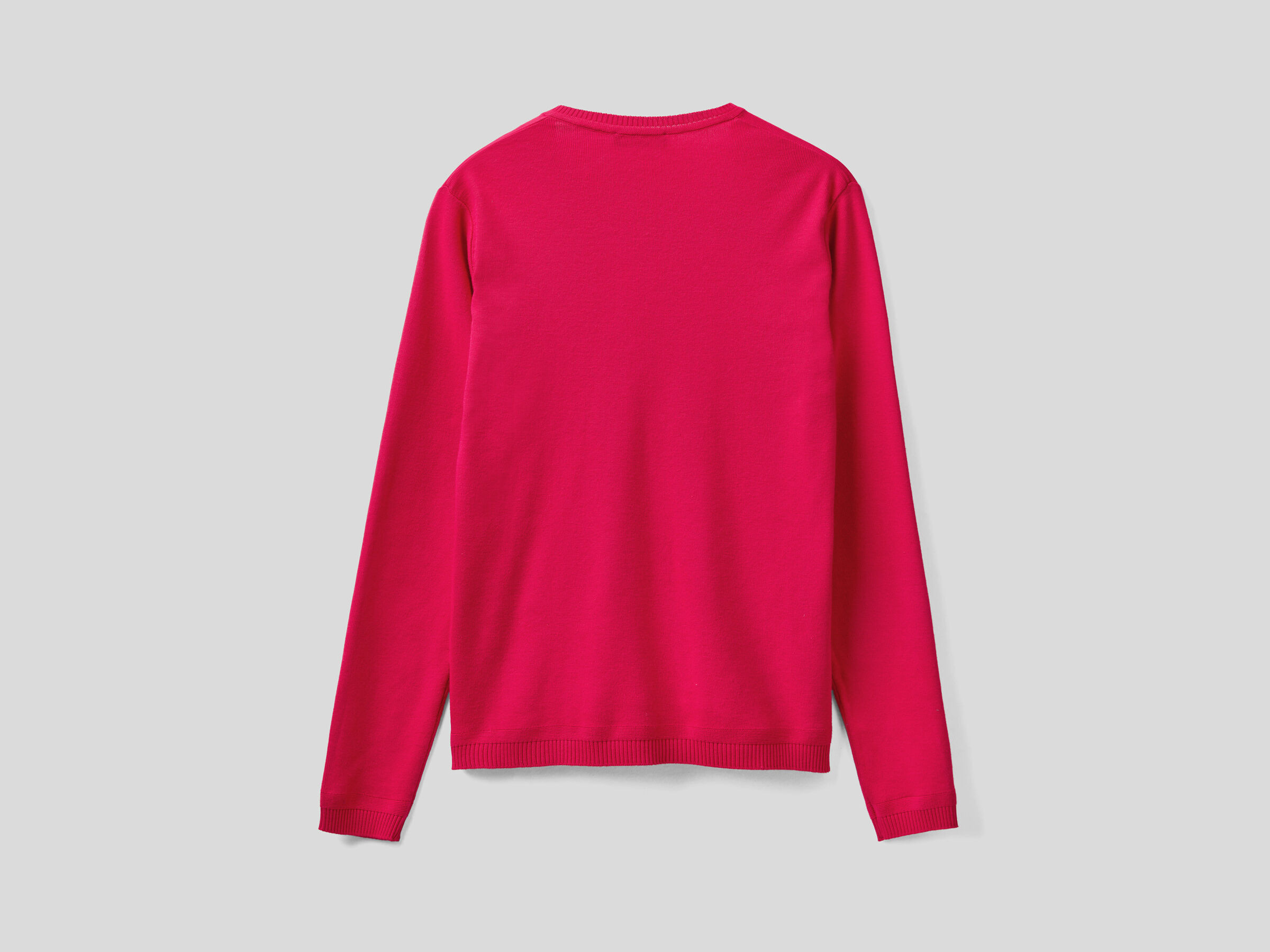 V-neck sweater in pure cotton image number 5