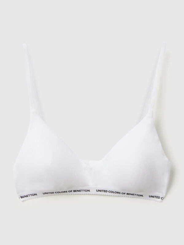 Bra in stretch cotton Women