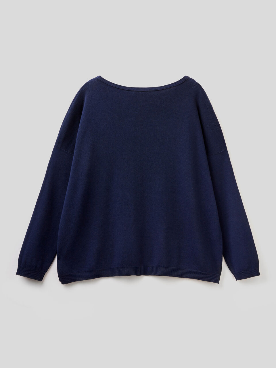 Cotton sweater with round neck image number 2